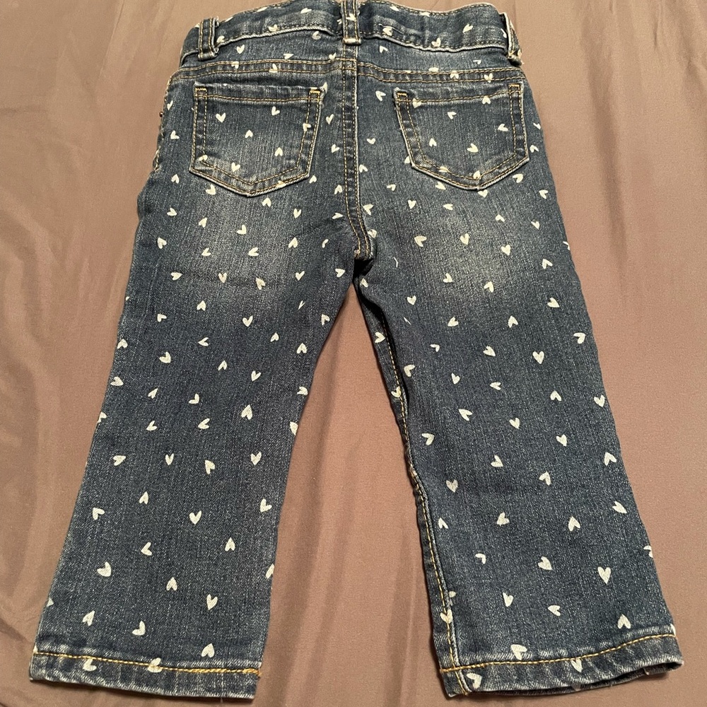 Cat & Jack Heart Spotted Toddler Jeans - 18 months